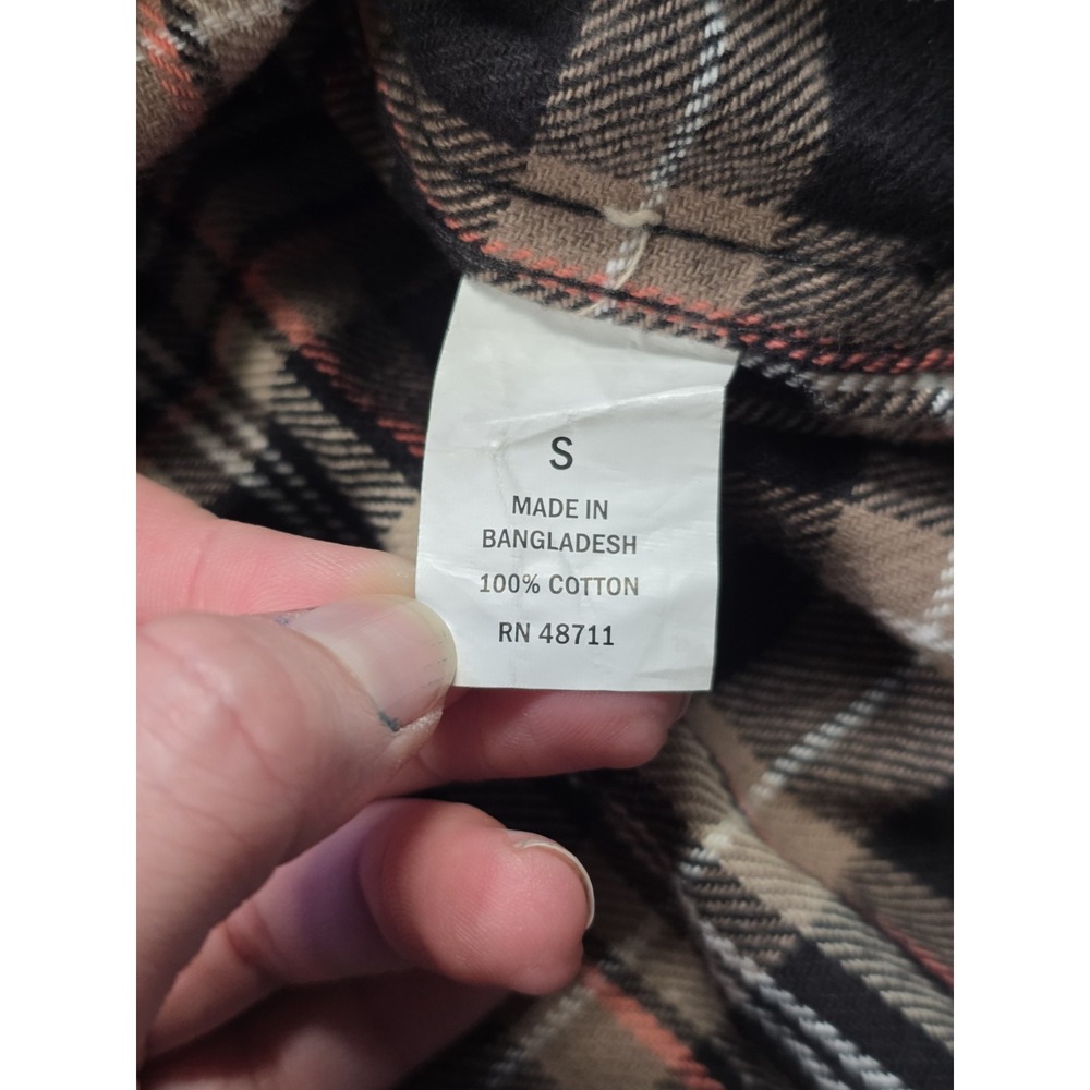 Edgar & Ash Button Up Shirt‎ Long Sleeve Men's Shirt Size Small Plaid - Picture 5 of 9